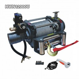 12000 lb Hydraulic Towing Winch With Hydraulic Accessories including Electric Valve and Rubber hose 12000 lb Hydraulic Towing Winch With Hydraulic Accessories including Electric Valve and Rubber hose