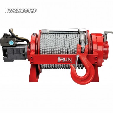 Hydraulic Industrial Winch 20000lbs For Tow Truck With Hydraulic Mult-disc Brake&Counter Balance Valve