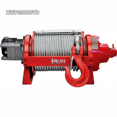 Mult-disc Hydraulic Wrecker Winch 20000lbs With Patent clutch and speed shift handgrip