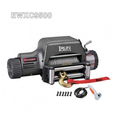 Fast Line Speed 9500lb Recovery Winch With Stand-Up Control Box Fast Line Speed 9500lb Recovery Winch With Stand-Up Control Box
